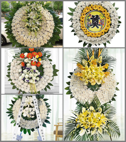 河南南阳邓州市九龙乡同心号村花圈速递